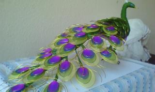 丝网花孔雀制作 丝网花孔雀制作
